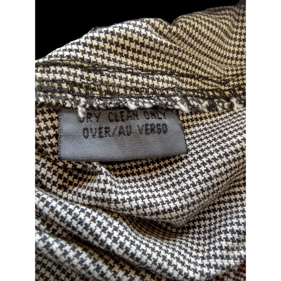 Vintage 80's Houndstooth High Waisted Stirrup Pants Liz wear  sz 6 - Picture 9 of 9